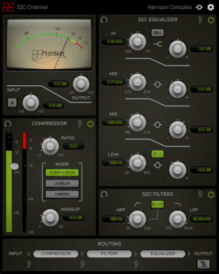 Harrison Consoles 32C Channel GUI