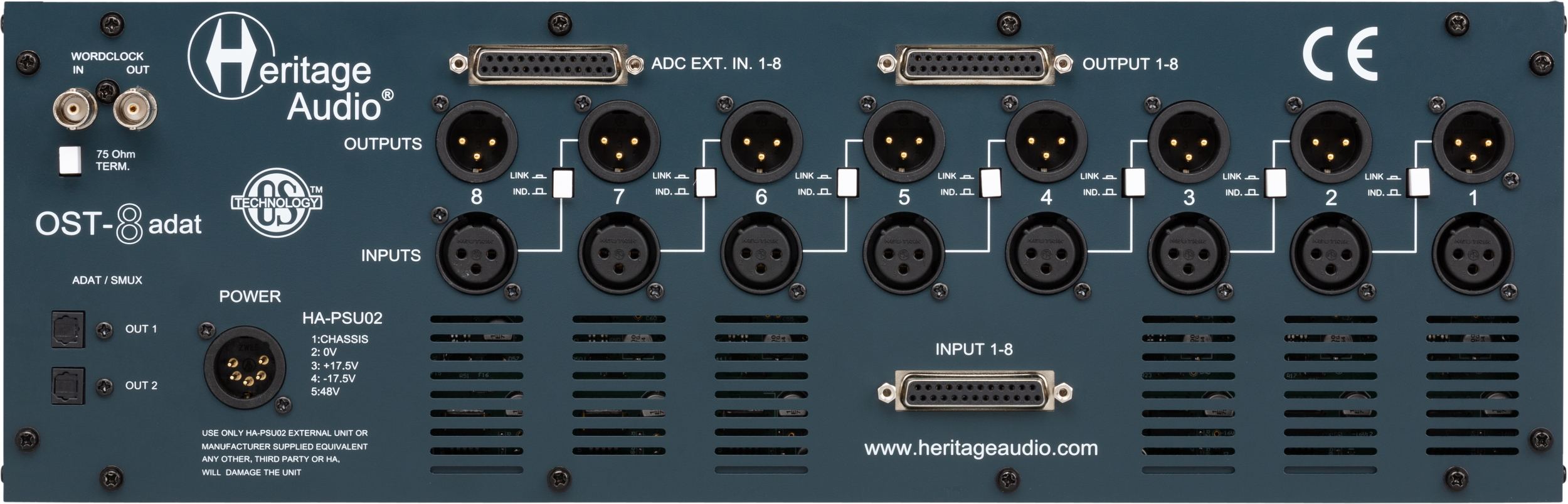 Heritage Audio releases DAW-connecting Súper 8 preamp and OST-8