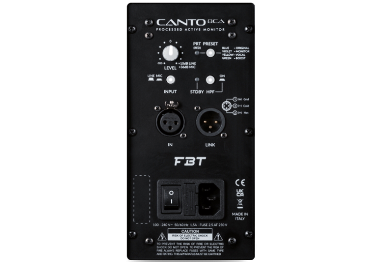 FBT Audio CANTO rear