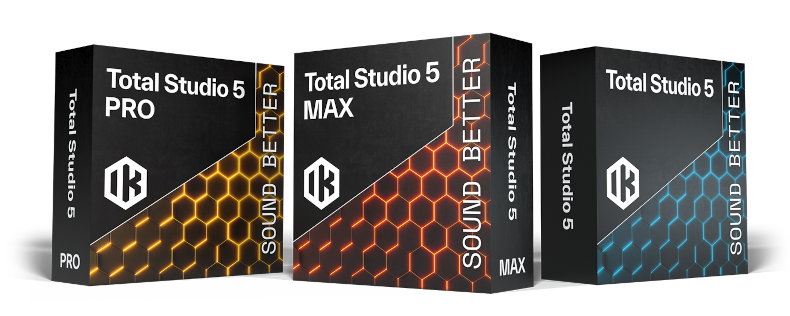 IKmultimedia total studio 5 range