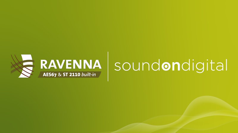 RAVENNA SoundOndigital Televic PR Graphic