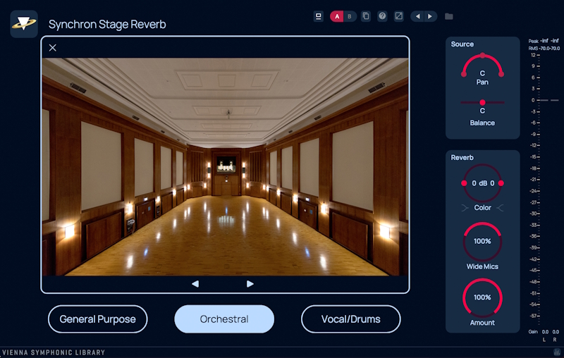 VSL SynchronStageReverb GUI