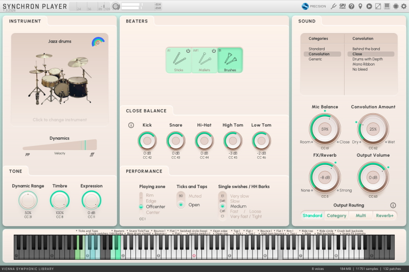 VSL StudioJazzDrums GUI