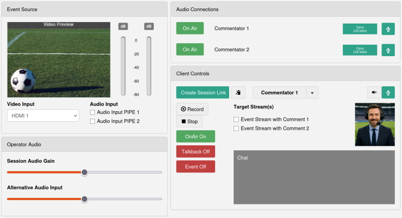 ferncast WebRTC HUB SLP aixtream Example