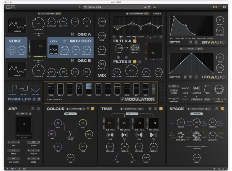 GForce MAP GUI small