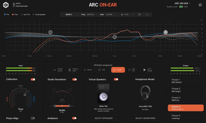 IK Multimedia ARC ON EAR screenshot