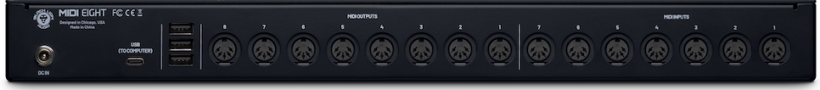 BlackLionAudio MIDI Eight rear