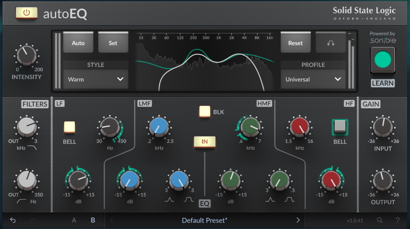SSL autoSeries autoEQ