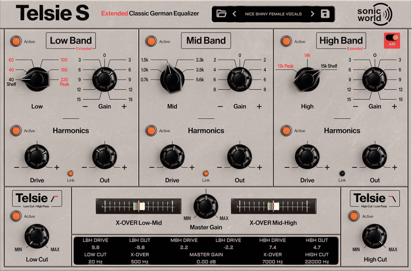 SonicWorld TelsieS Equalizer
