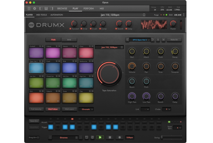 EastWest JimJam DrumX GrooveMachine