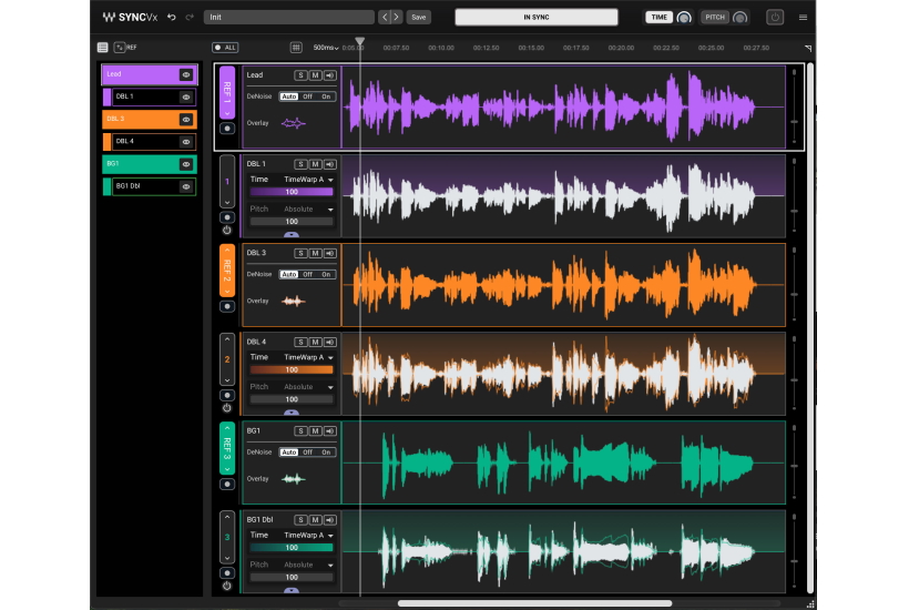 Waves SyncVx Interface aligned