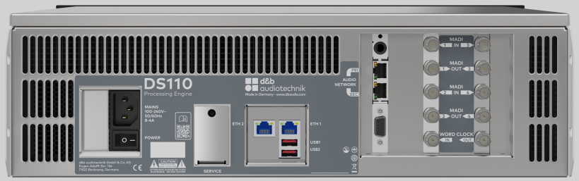 dbaudio ds110 rear