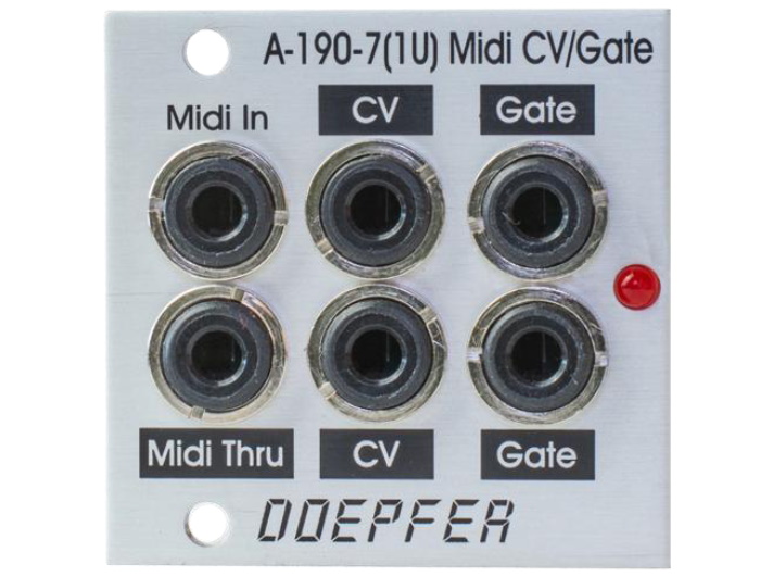 Doepfer A 190 7 1U Micro Midi CV Gate Interface
