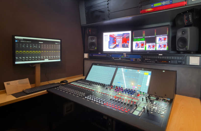 LAWO Azam OB Truck Audio Control Room e s