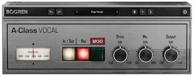Bogren A Class Vocal Plug in UI