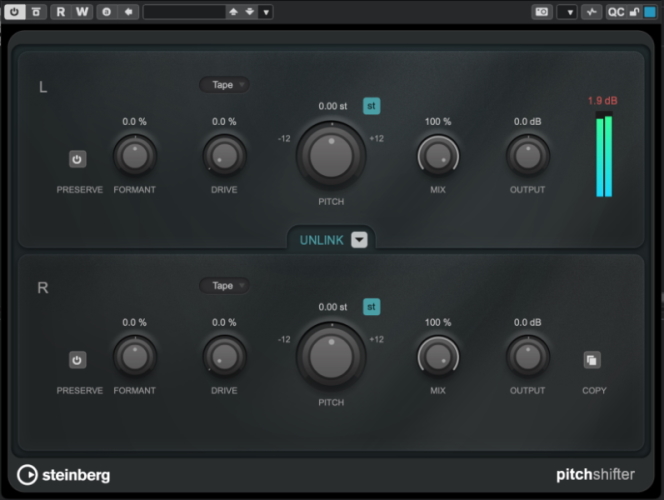 12 Cubase15 PitchShift 01